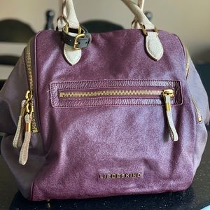 Liebeskind Two-toned Leather/canvas  Shoulder Bag